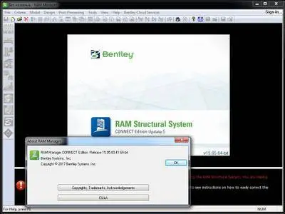 RAM Structural System CONNECT Edition Update 5 (version 15.05.00.41)