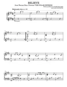 Believe - Josh Groban (Piano Solo)