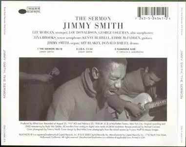 Jimmy Smith - The Sermon! (1958) {RVG Edition 2000}