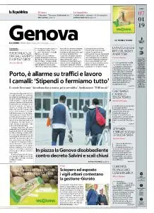 la Repubblica Genova - 7 Gennaio 2019