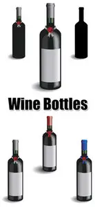 Wine Bottles Vector