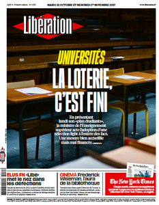 Libération du Mardi 31 Octobre et Mercredi  1 Novembre 2017