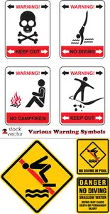 Vectors - Various Warning Symbols