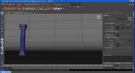 Ground and Pillars Shatter with DMM in Maya 2012