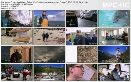 (Fr5) Échappées belles - Saison 10 - Finistère, entre terre et mer (2016)
