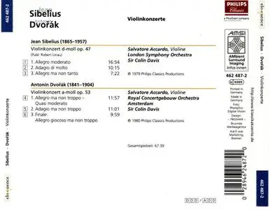 Salvatore Accardo - Sibelius, Dvorak: Violin Concertos (1980)