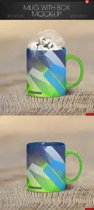 GraphicRiver Mug with Box Mock-up
