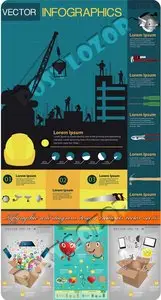Infographic and diagram design elements vector set 65