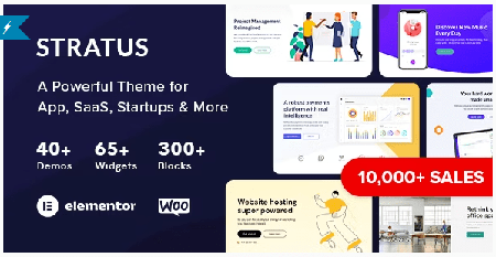 Themeforest - Stratus v4.2.4 - App, SaaS & Software Startup Tech Theme NULLED