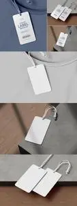 Fashion Label Hang Tag Branding Mockup Set 2N2MQSY