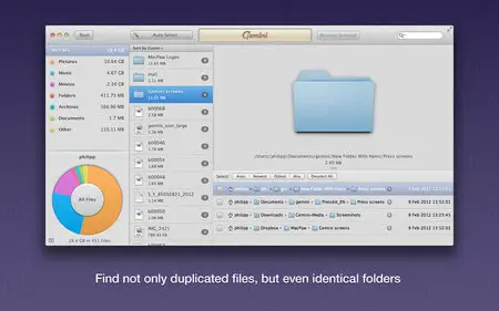 Gemini The Duplicate Finder v1.5.4 Multilingual Mac OS X