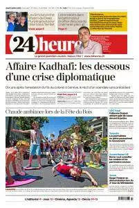 24 Heures du Jeudi 5 Juillet 2018
