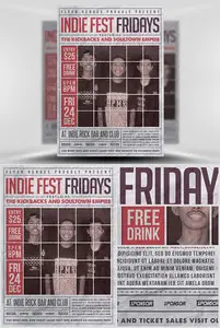 Indiefest Fridays Flyer Template