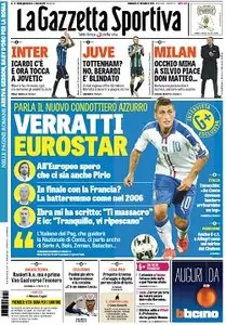 La Gazzetta dello Sport comprese tutte le edizioni locali (Roma, Milano, Sicilia, Puglia) - 27.12.2015