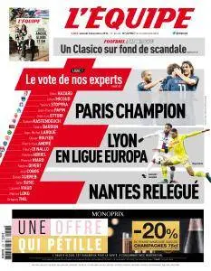 L'equipe du Samedi 3 Décembre 2016