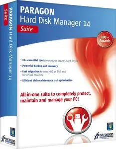 Paragon Hard Disk Manager 14 Suite 10.1.21.334 & Boot Media Builder (Server OS Fixed Installers)