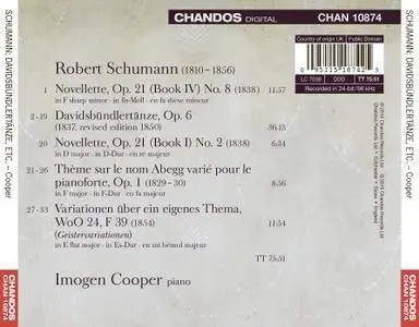 Imogen Cooper - Robert Schumann: "Abegg" Variations; Davidsbundlertanze; Novelettes Op. 21 Nos 2 & 8; Geisternahe (2015)