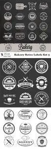 Vectors - Bakery Retro Labels Set 5