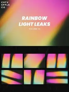 Rainbow Light Leaks Textures Vol. 04