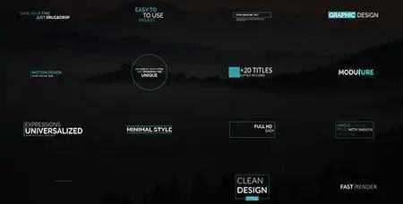 Minimal Tiltes Pack - Project for After Effects (VideoHive)