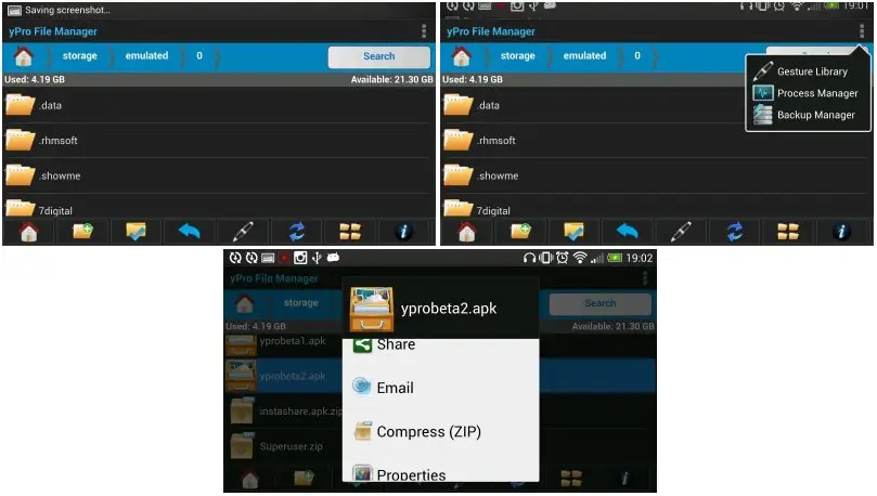 File Explorer & Backup - yPro v1.0
