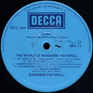 Marianne Faithfull - The World of Marianne Faithfull (1969) 24-bit/96kHz Vinyl Rip