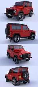 Land Rover Defender works V8 2018 3D Model