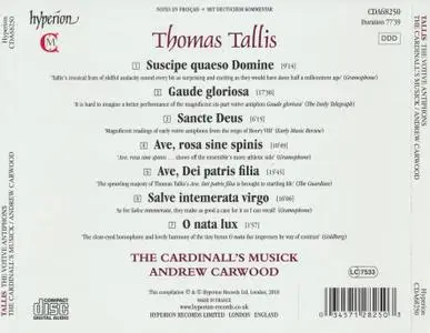 Thomas Tallis - The Votive Antiphons - The Cardinall's Musick, Andrew Carwood (2018) {Hyperion CDA68250}