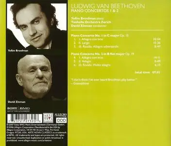 Yefim Bronfman, David Zinman, Tonhalle Orchester Zürich - Ludwig van Beethoven: Piano Concertos Nos. 1 & 2 (2007)
