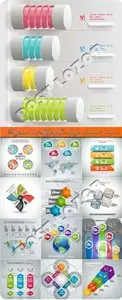 Diagram and infographics design elements vector 8
