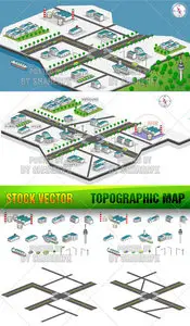 Stock Vector - Topographic Map