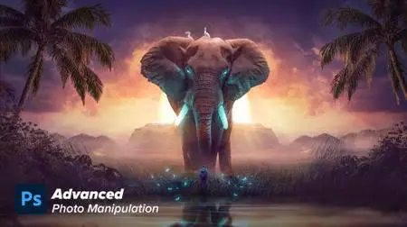 Advanced photo manipulation | The Mysterious elephant | Adobe photoshop 2022