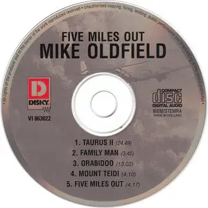 Mike Oldfield - Five Miles Out (1983) [Repost]
