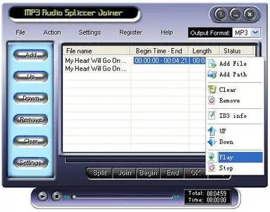 HiFi MP3 Audio Splitter Joiner ver.1.10