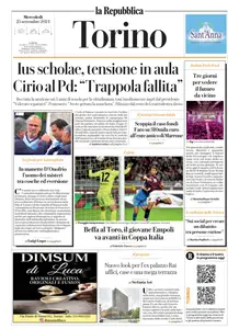 la Repubblica Torino - 25 Settembre 2024