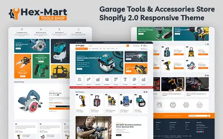 Hexmart - Construction Tools & Equipment Store Multipurpose Shopify 2.0 Responsive Theme Shopify ...