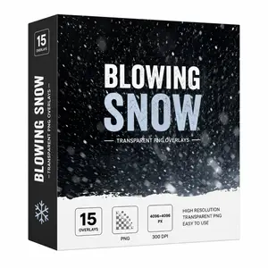 Blowing snow Transparent png photoshop overlays