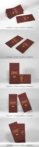 Realistic chocolate box packaging mockup