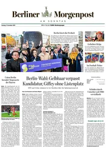 Berliner Morgenpost Sonntag - 09 November 2025