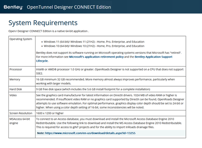 OpenTunnel Designer CONNECT Edition 2022 R2 Update 12