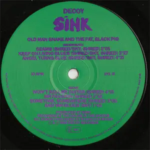 Sink - Old Man Snake And The Fat, Black Pig (Decoy DYL 012) (UK 1990) (Vinyl 24-96 & 16-44.1)