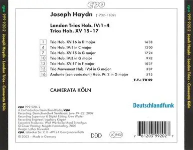 Camerata Köln - Franz Joseph Haydn: The London Trios (2003)