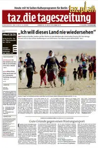 Tageszeitung TAZ vom 14 August 2014