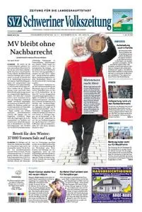 Schweriner Volkszeitung Zeitung für die Landeshauptstadt - 10. November 2018