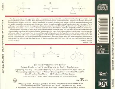 Anthony Braxton - Creative Orchestra Music 1976 (1987)