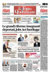 Il Fatto Quotidiano - 3 Settembre 2015