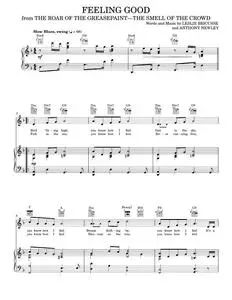 Feeling Good - Frank Sinatra, Michael Buble, Quincy Jones (Piano-Vocal-Guitar)