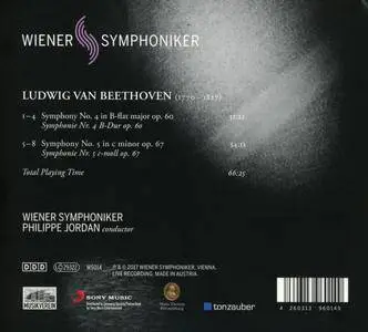 Philippe Jordan & Orchestre Symphonique de Vienne - Beethoven: Symphonies Nos. 4 & 5 (2018)