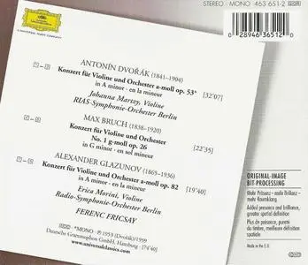Johanna Martzy, Erica Morini, Ferenc Fricsay - Dvořák, Bruch, Glazunov: Violin Concertos (2001)