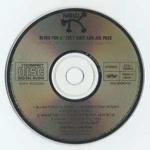 Zoot Sims & Joe Pass - Blues For Two (1983) [1985, Pablo J33J 20003, Japan]